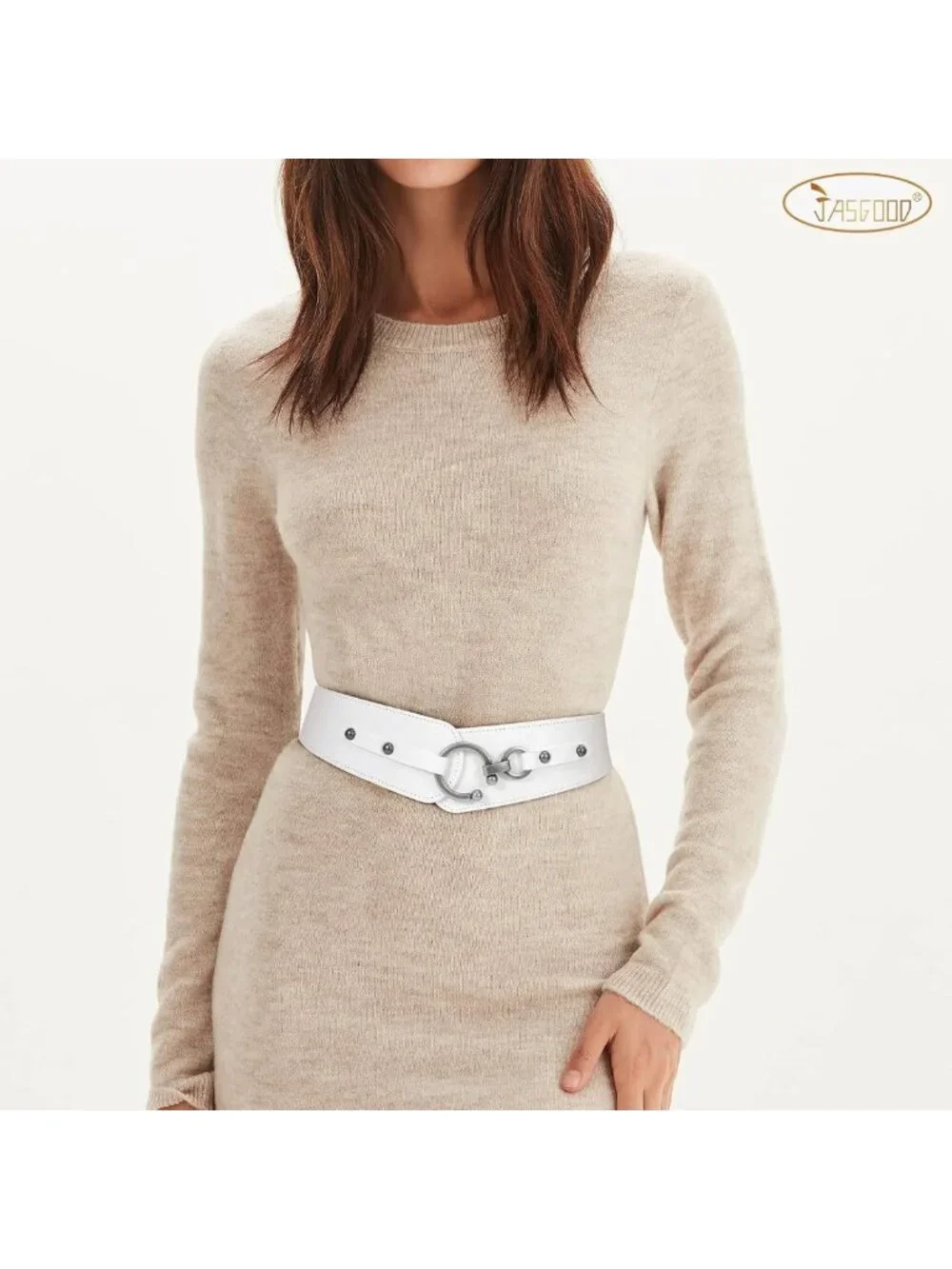Vintage Stretchy Wide Belt for Dresses & Coats - Retro Elastic Cinch Belt
